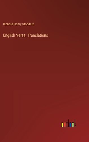 Cover image for English Verse. Translations