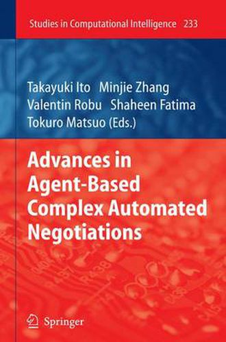 Cover image for Advances in Agent-Based Complex Automated Negotiations