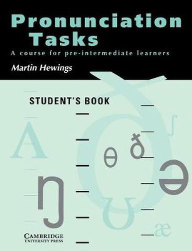 Cover image for Pronunciation Tasks Student's book: A Course for Pre-intermediate Learners