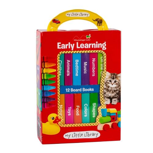 Cover image for My Little Library: Early Learning - First Words (12 Board Books)