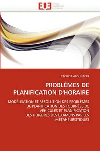 Cover image for Probl Mes de Planification D'Horaire