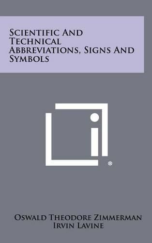 Cover image for Scientific and Technical Abbreviations, Signs and Symbols