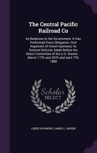 Cover image for The Central Pacific Railroad Co