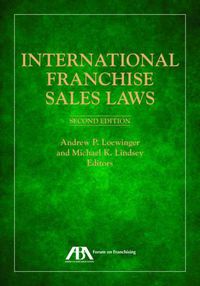 Cover image for International Franchise Sales Laws