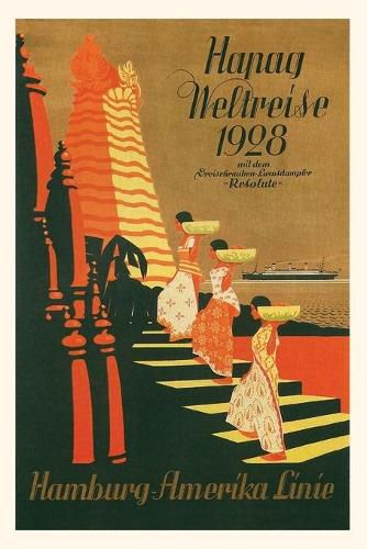 Cover image for Vintage Journal HAPAG World Cruise, Travel Poster