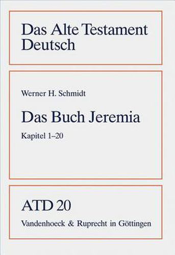 Cover image for Das Alte Testament Deutsch (ATD) - Neubearbeitungen: Kapitel 1-20
