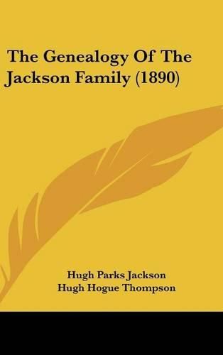 Cover image for The Genealogy of the Jackson Family (1890)