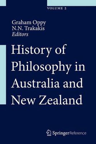 Cover image for History of Philosophy in Australia and New Zealand