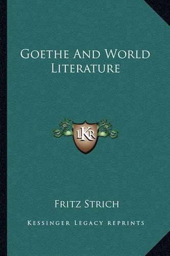 Goethe and World Literature