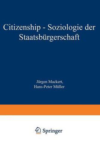 Citizenship - Soziologie Der Staatsburgerschaft