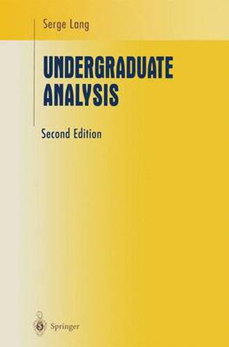 Cover image for Undergraduate Analysis