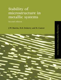 Cover image for Stability of Microstructure in Metallic Systems