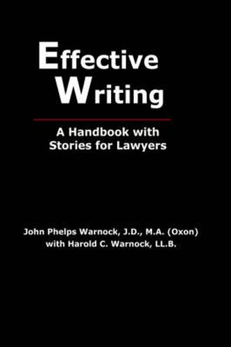 Cover image for Effective Writing: A Handbook with Stories for Lawyers