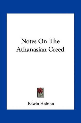 Notes on the Athanasian Creed