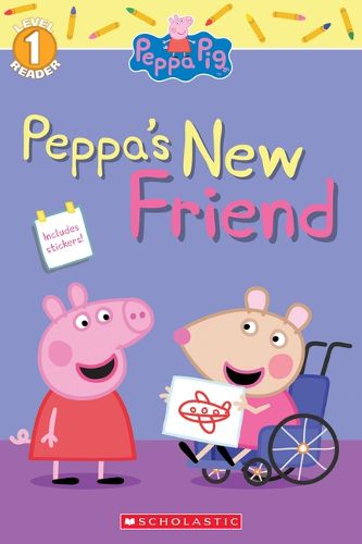 Cover image for Peppa's New Friend (Peppa Pig Level 1 Reader with Stickers)