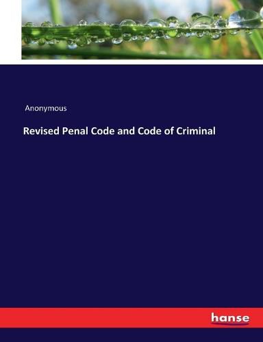 Cover image for Revised Penal Code and Code of Criminal