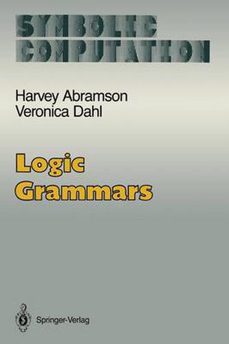 Cover image for Logic Grammars