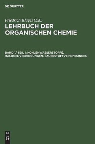 Cover image for Kohlenwasserstoffe, Halogenverbindungen, Sauerstoffverbindungen