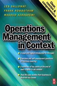 Cover image for Operations Management in Context