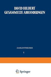 Cover image for Gesammelte Abhandlungen: Erster Band Zahlentheorie