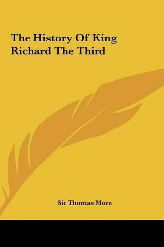 Cover image for The History of King Richard the Third