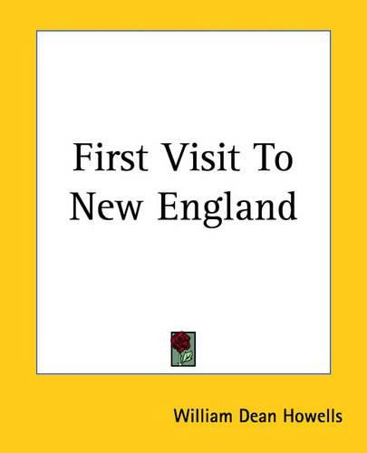 Cover image for First Visit To New England