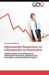 Cover image for Informacion financiera vs informacion no financiera