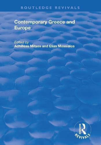 Cover image for Contemporary Greece and Europe