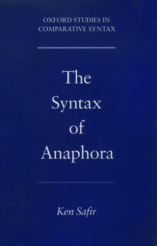 Cover image for The Syntax of Anaphora