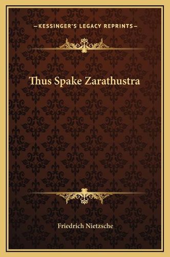 Thus Spake Zarathustra