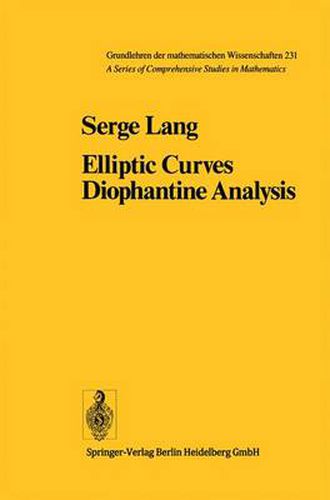 Cover image for Elliptic Curves: Diophantine Analysis