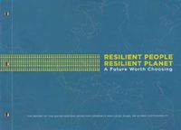 Cover image for Resilient people, resilient planet: a future worth choosing