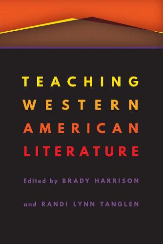 Cover image for Teaching Western American Literature