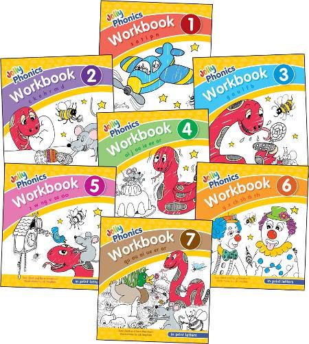 Jolly Phonics Workbooks 1-7: In Print Letters (American English edition)