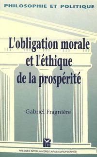 Cover image for Obligation Morale Et Ethique