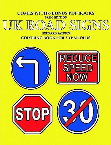 Cover image for Coloring Books for 2 Year Olds (UK Road Signs)