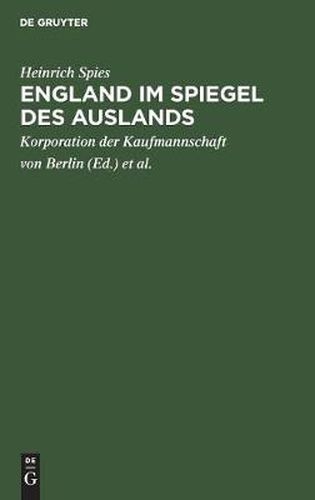 Cover image for England im Spiegel des Auslands