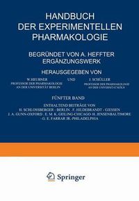 Cover image for Handbuch Der Experimentellen Pharmakologie -- Erganzungswerk: Funfter Band