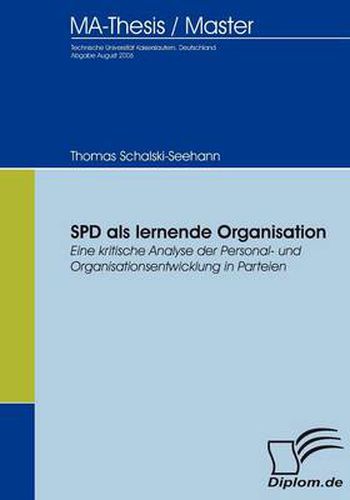 Cover image for SPD als lernende Organisation: Eine kritische Analyse der Personal- und Organisationsentwicklung in Parteien