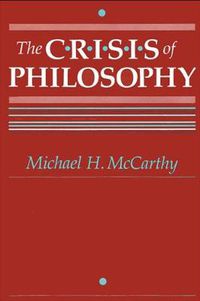 Cover image for The Crisis of Philosophy