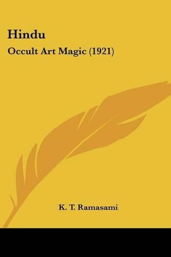 Cover image for Hindu: Occult Art Magic (1921)