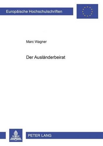 Cover image for Der Auslaenderbeirat