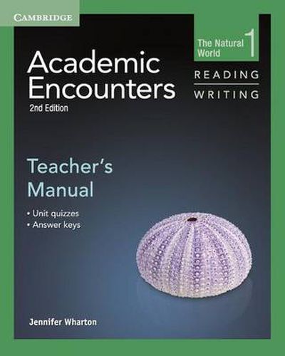 Cover image for Academic Encounters Level 1 Teacher's Manual Reading and Writing: The Natural World