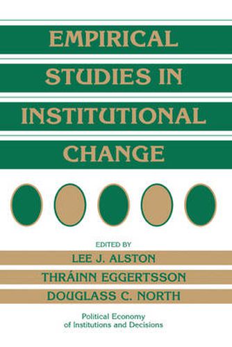 Cover image for Empirical Studies in Institutional Change