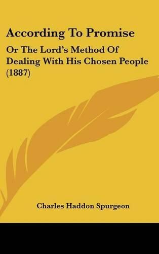 Cover image for According to Promise: Or the Lord's Method of Dealing with His Chosen People (1887)