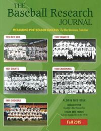 Cover image for Baseball Research Journal (BRJ), Volume 44 #2