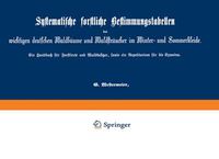 Cover image for Systematische forstliche Bestimmungstabellen der wichtigen deutschen Waldbaume und Waldstraucher im Winter- und Sommerkleide: Ein Handbuch fur Forstleute und Waldbesitzer, sowie ein Repetitorium fur die Examina