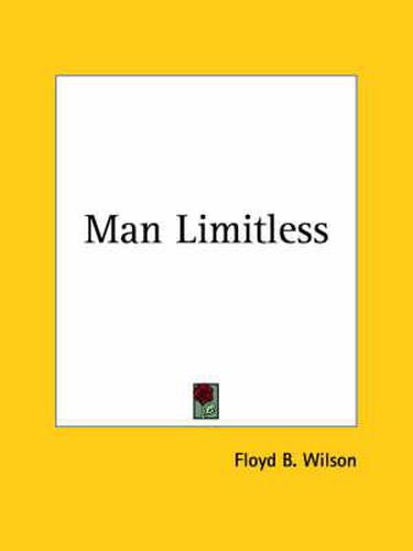 Cover image for Man Limitless (1906)