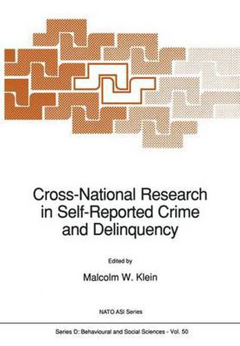 Cover image for Cross-National Research in Self-Reported Crime and Delinquency