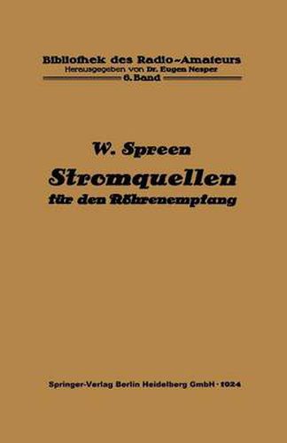 Cover image for Stromquellen Fur Den Roehrenempfang: Batterien Und Akkumulatoren